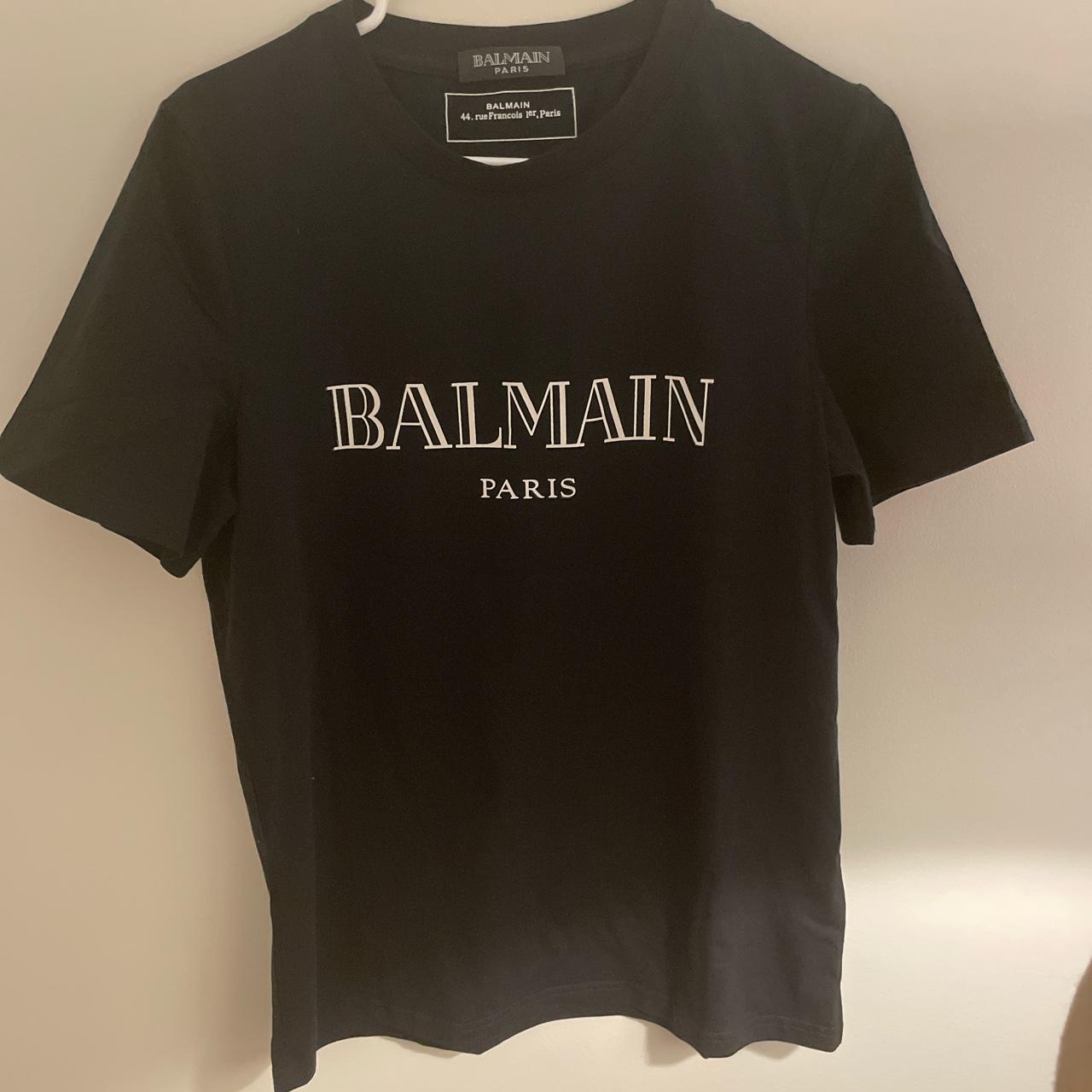 Balmain Men's Black T-shirt | Depop