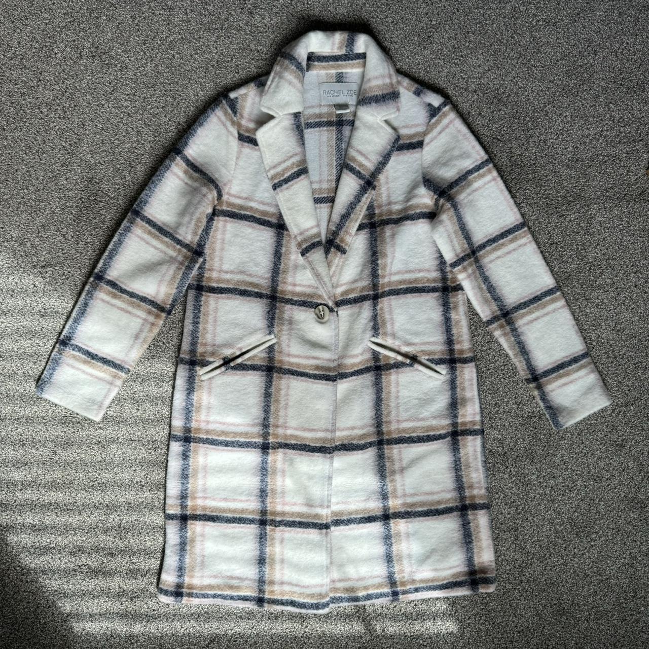 Rachel 2024 Zoe Plaid Trench Coat SZ S