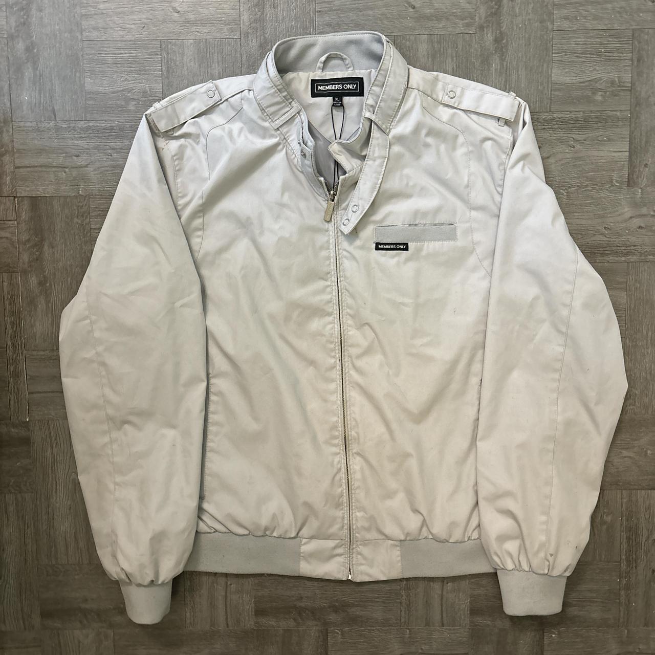 Light grey members only jacket best sale