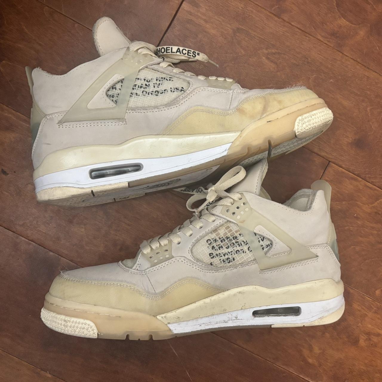 womens jordan 4 off white sail