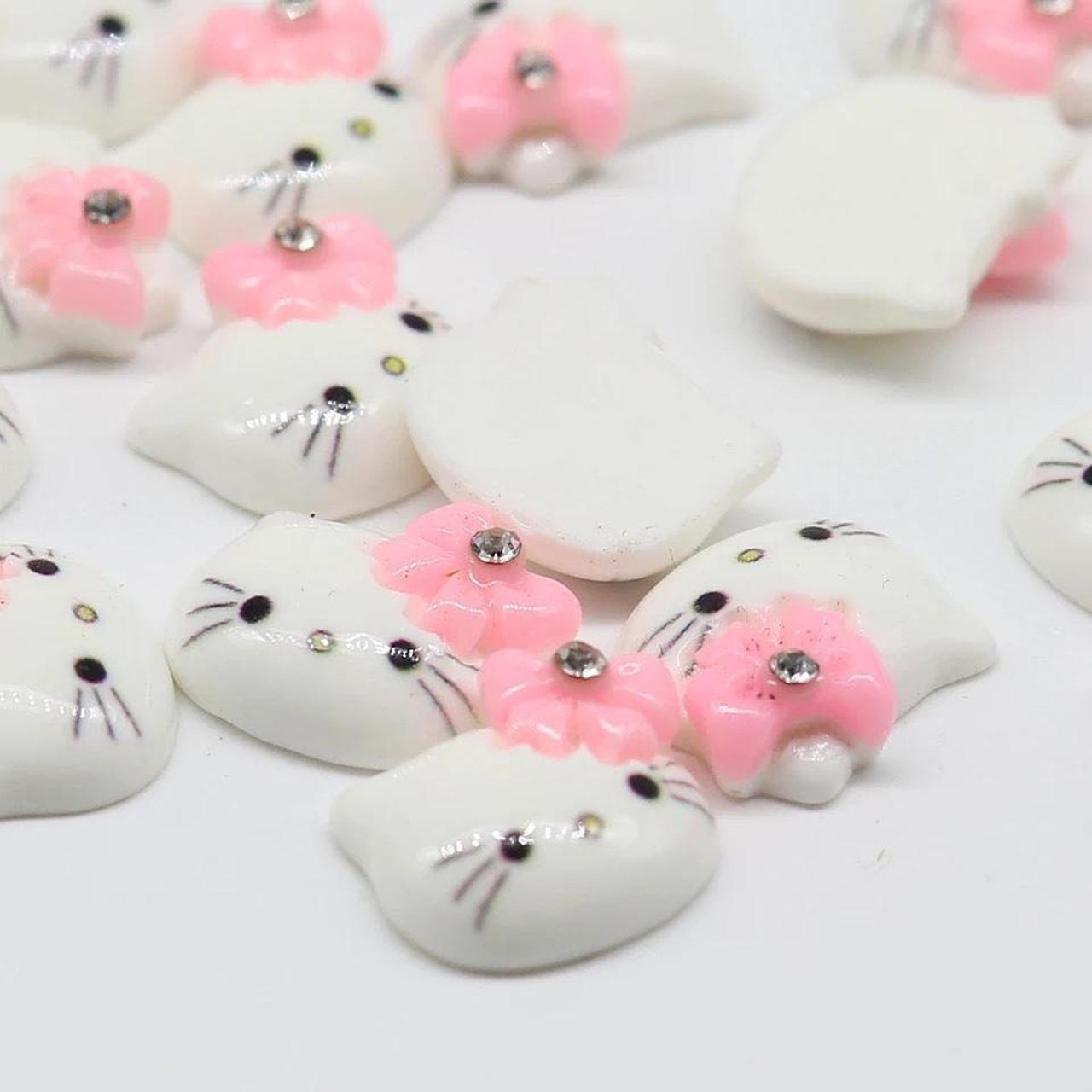 10 Piece Hello Kitty Nail Charms For Nails