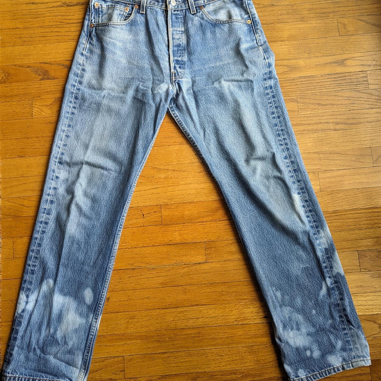 Levis 501 cheap bleached jeans