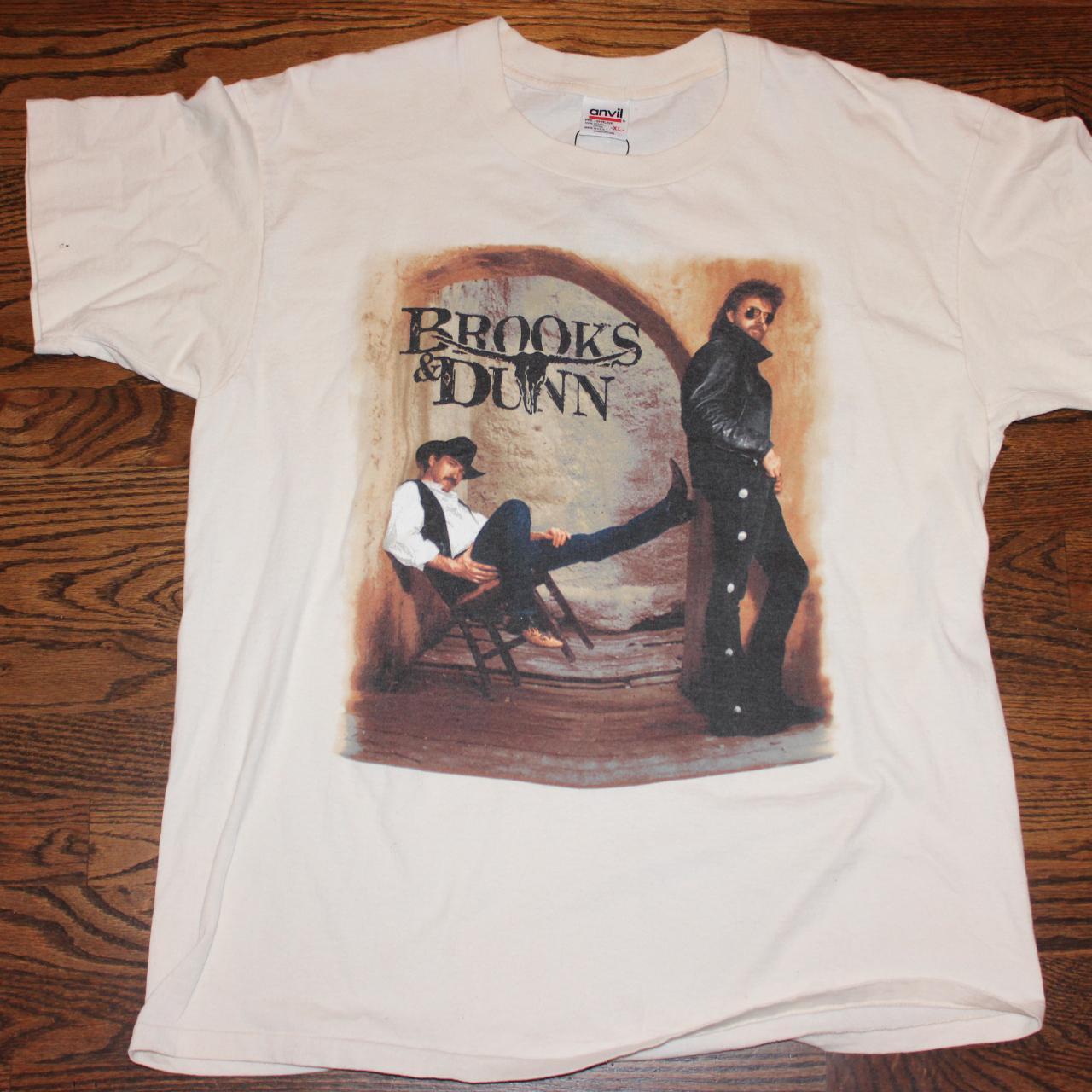 Vintage Brooks & Dunn Shirt Tag: Anvil... - Depop