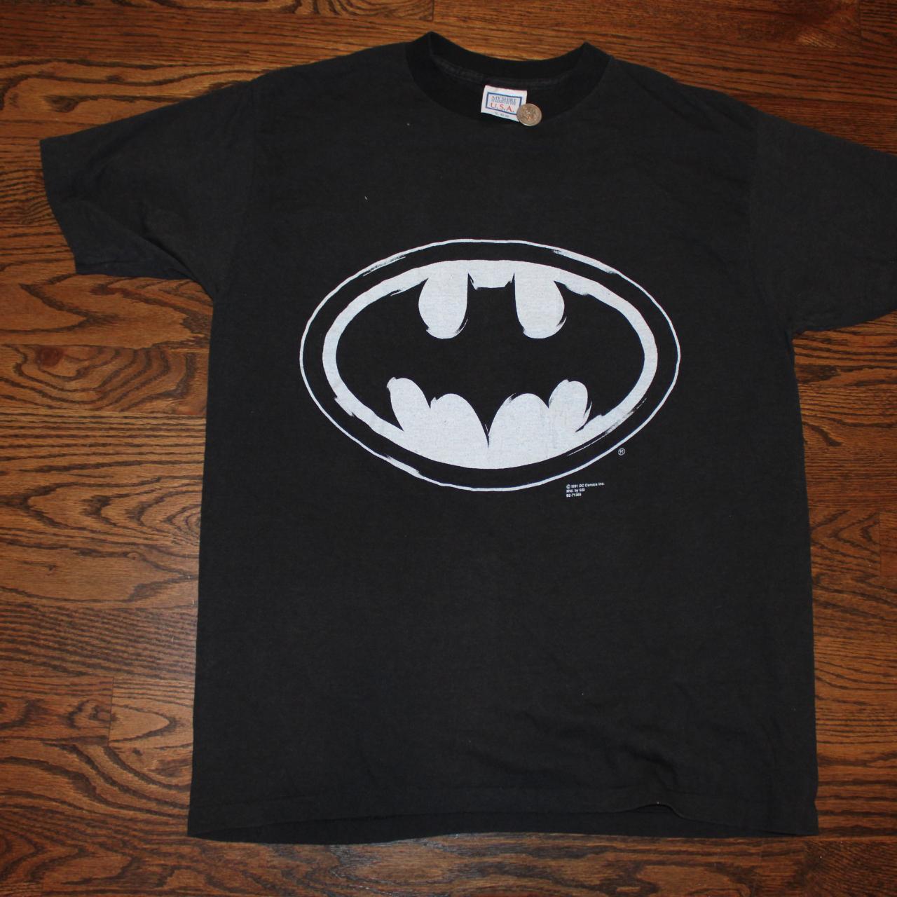 Vintage Batman Shirt Tag My shirt Measurements... - Depop