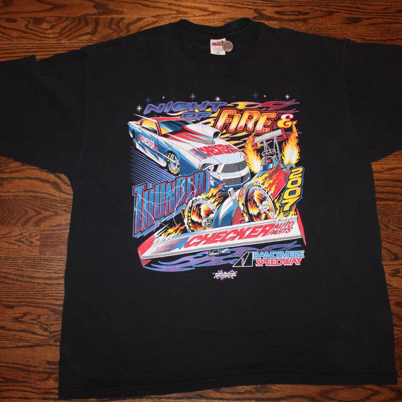 Race Car shirt Tag Anvil Measurements 24.5 x 30... - Depop