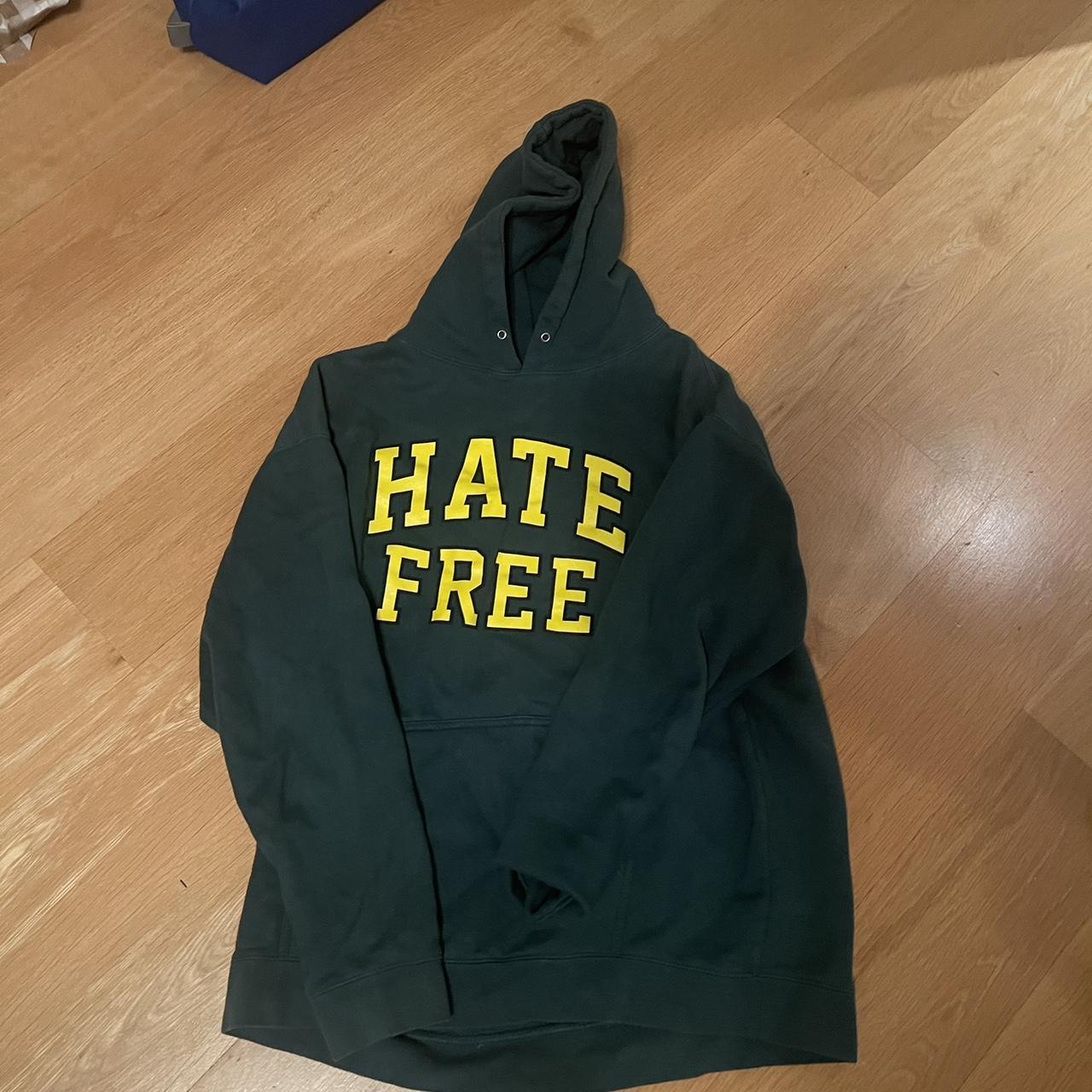 Pleasures “Hate Free” Hoodie RRP- 100 Size Xl Depop