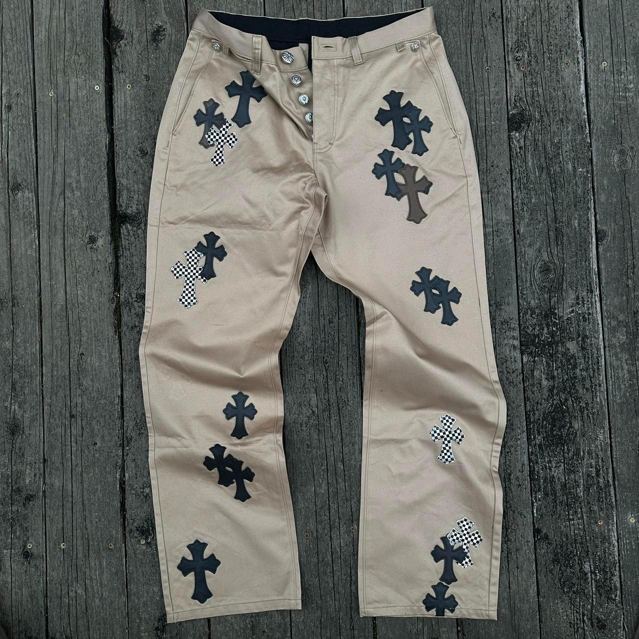 NWoT Chrome Hearts Pants Size 34 For The Tan Pants Depop P0