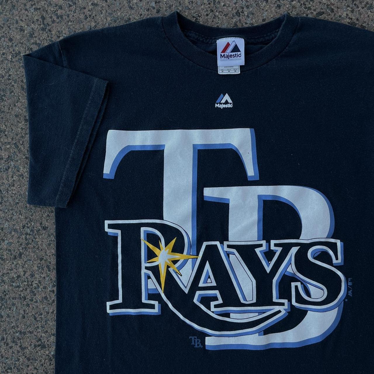  Majestic Athletic Tampa Bay Rays Adult 2X Licensed Replica T-Shirt  Jersey Navy : Sports & Outdoors