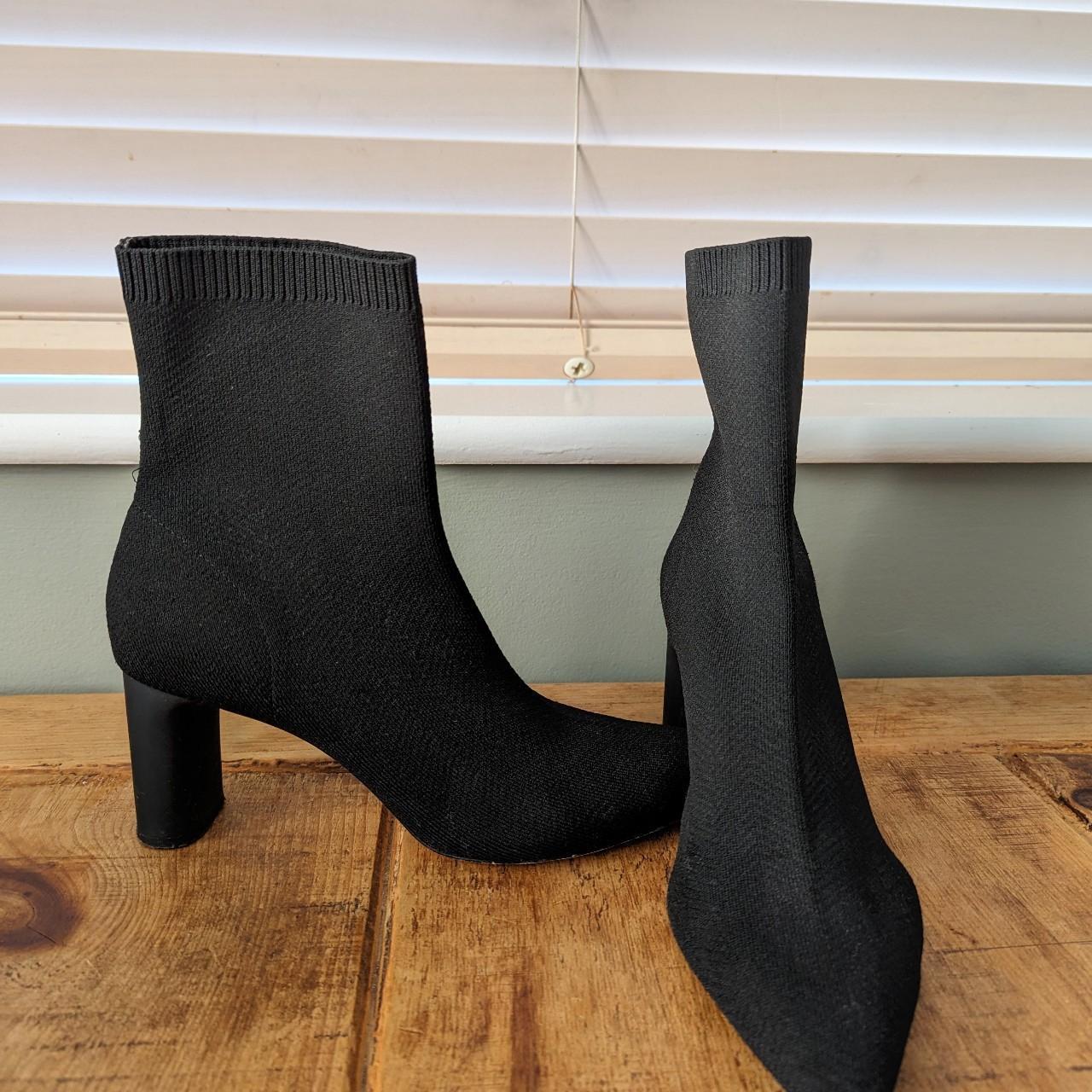 Zara black sock sales boots