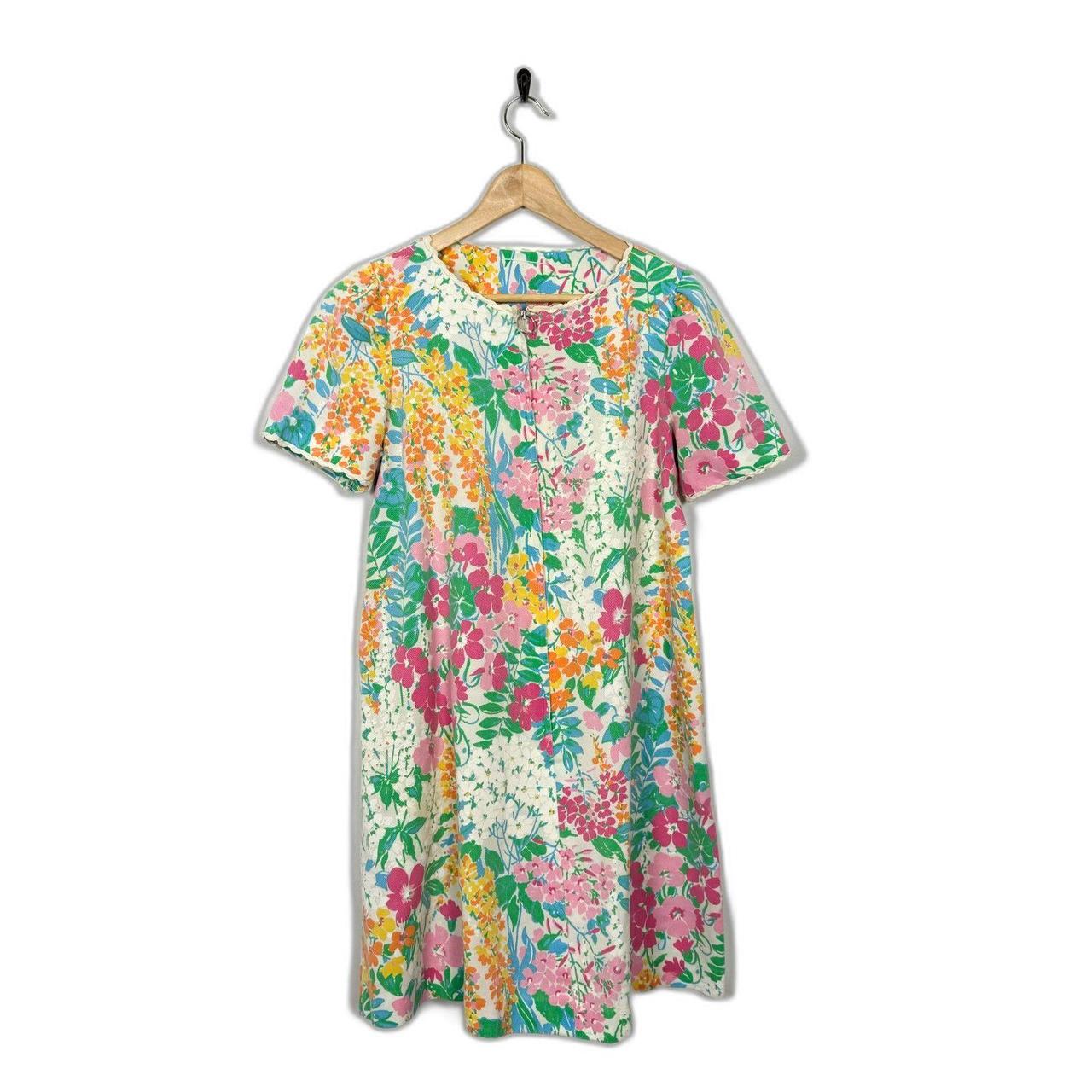 Vintage Chiha 1960’s Bright buy Floral Midi Dress