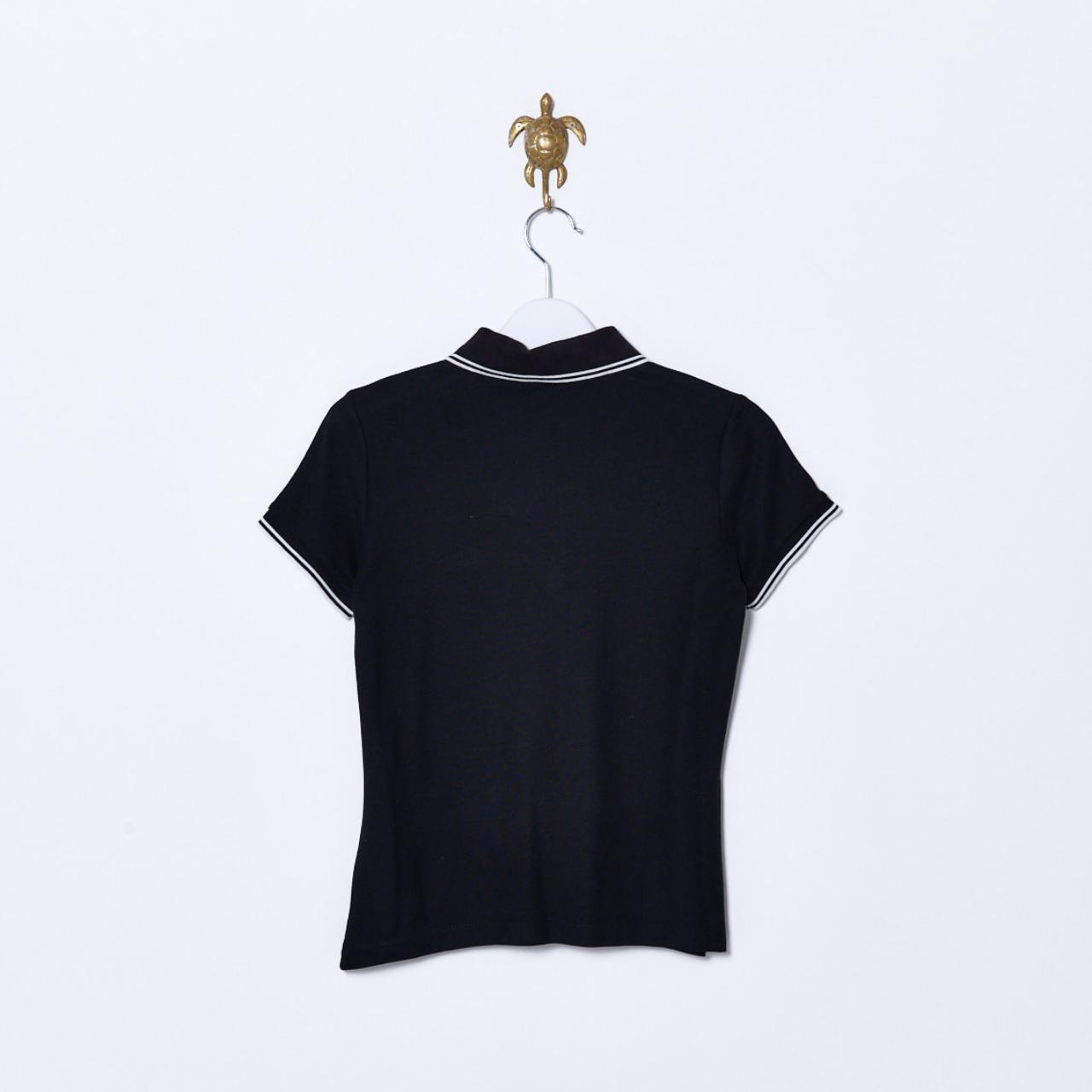 Moncler Women's Black Polo-shirts | Depop