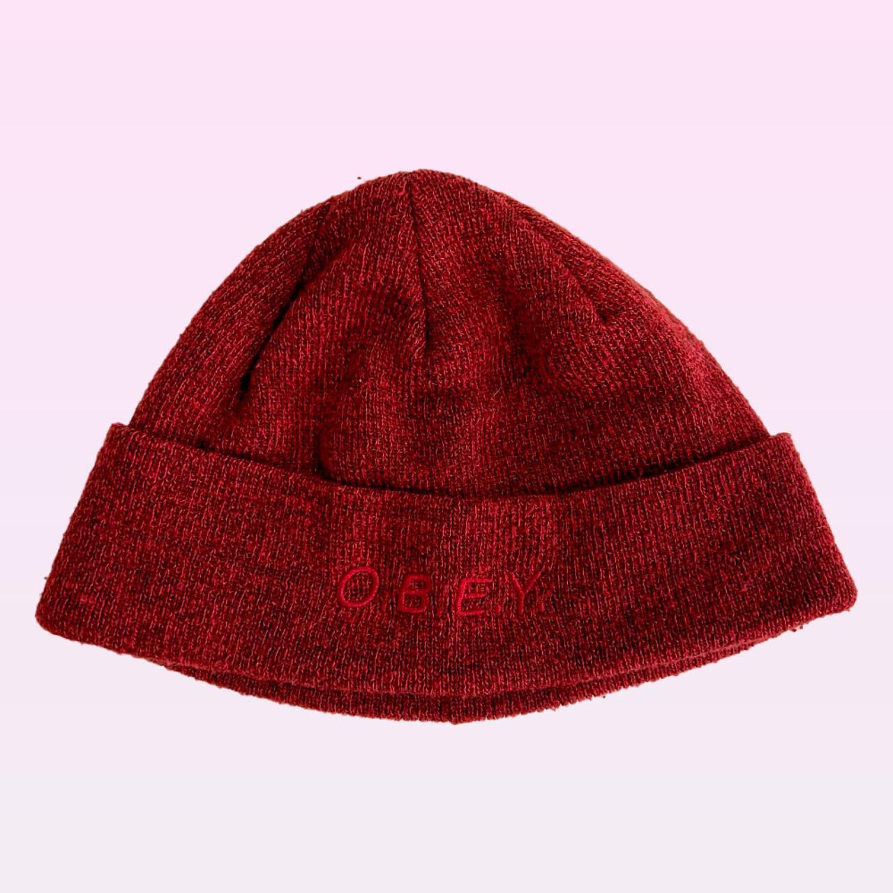 Red obey beanie online