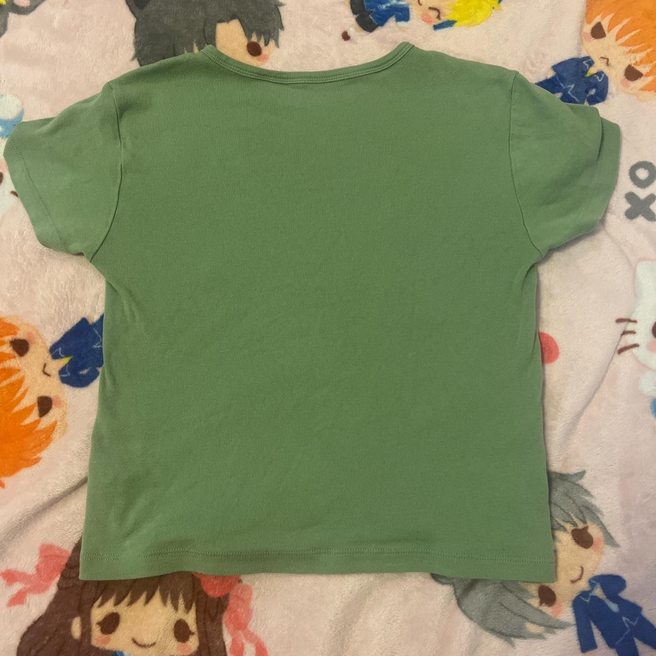 Extra small green playboy baby tee - Depop