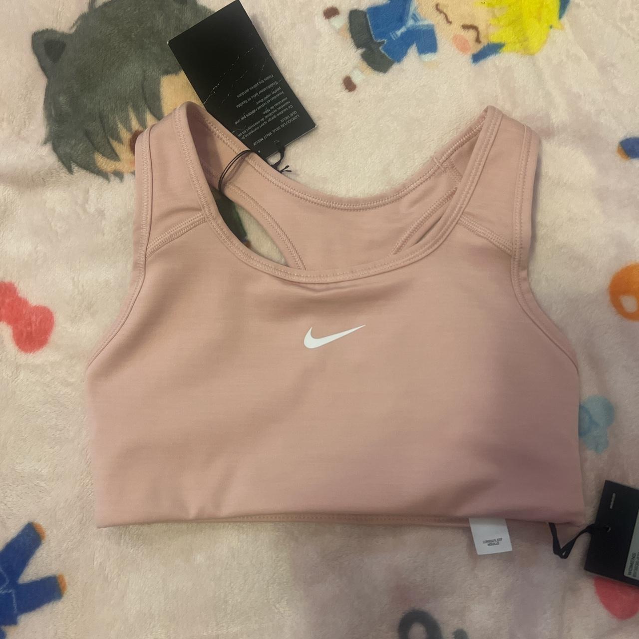 womens pink nike sports bra