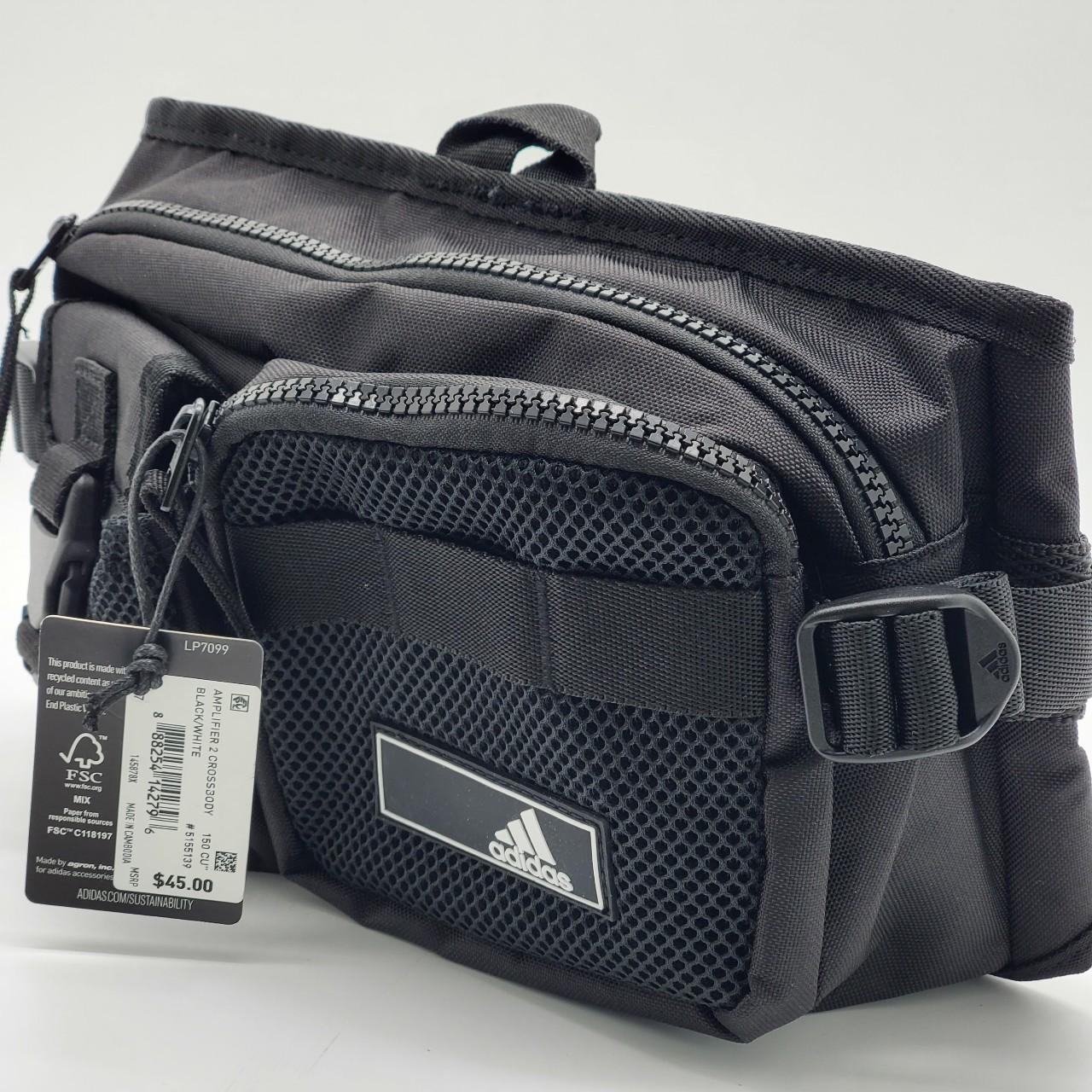 Adidas Amplifier 2 Black Crossbody Bag New - Depop
