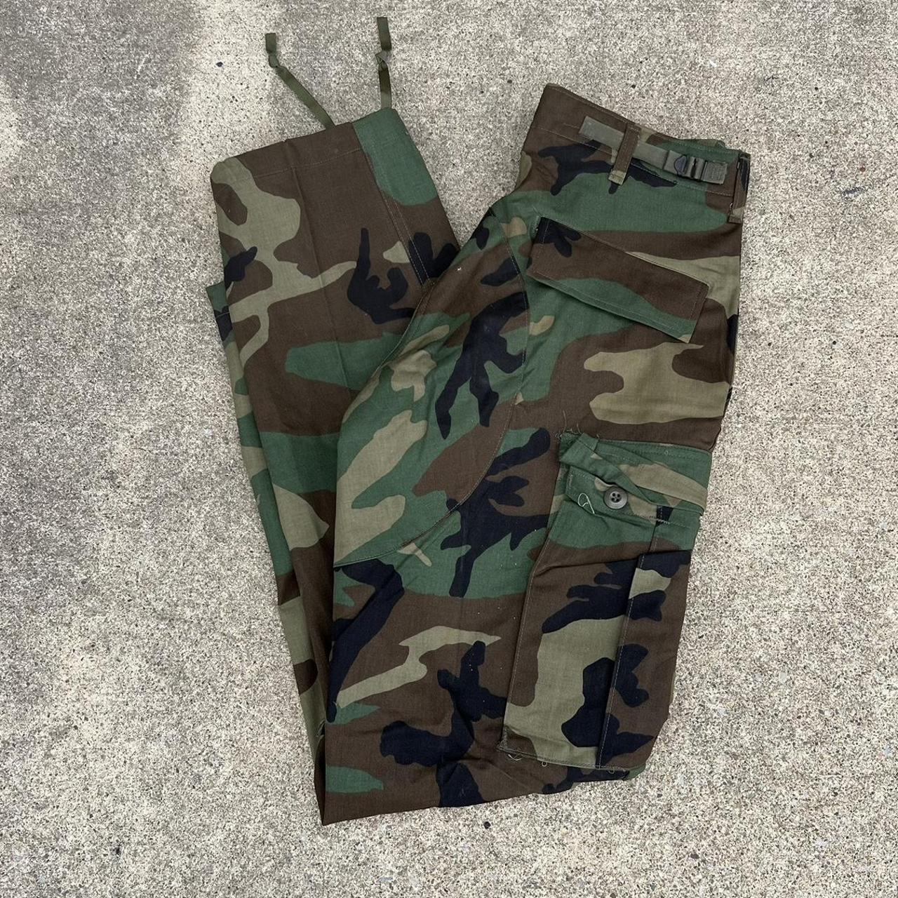 Camo Tactical Cargo Pants Waist goes from 27-31”... - Depop