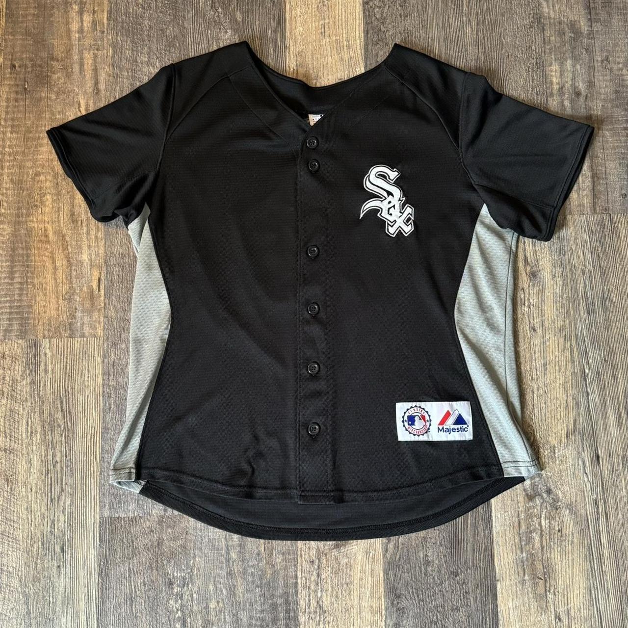 White Sox Majestic Black Tag MLB Jersey, Men's Fashion, Tops