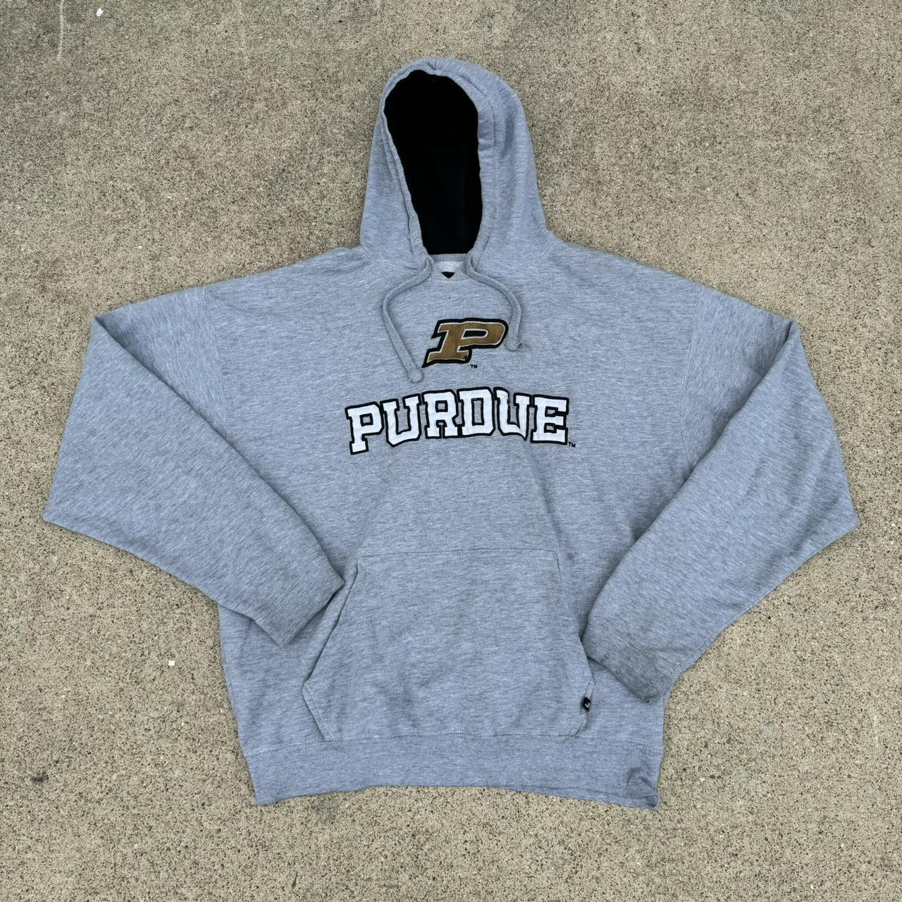 Y2K Purdue University Hoodie Tagged XL but fits more... - Depop