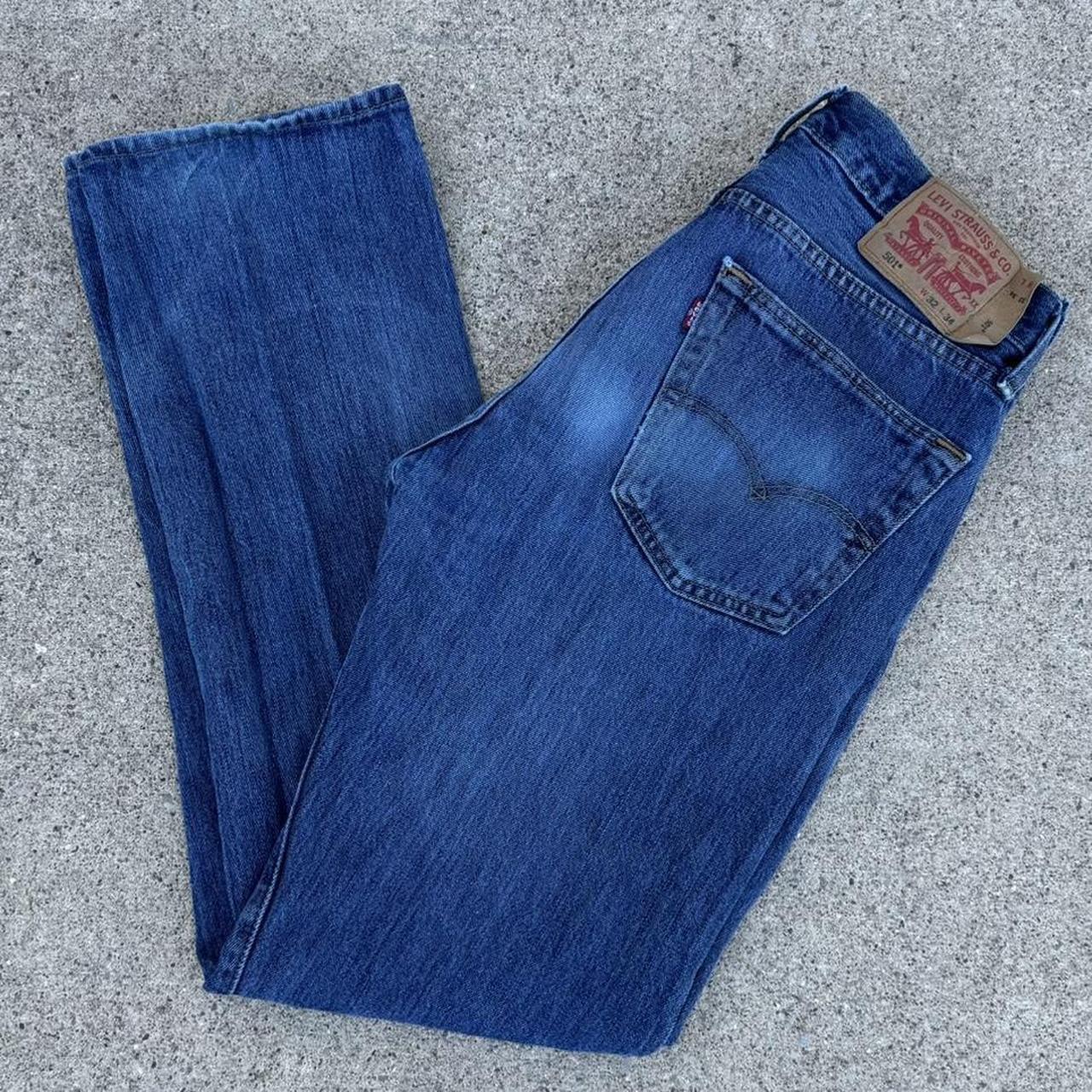 Levi’s 501 Straight Leg Button Fly Jeans Tagged... - Depop