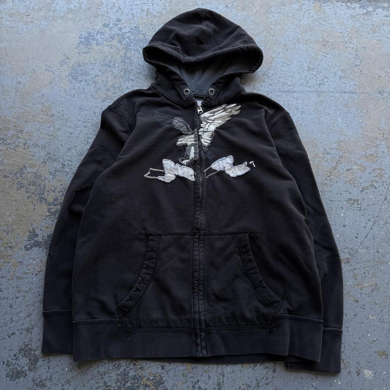 トップス 00s archive japanese label hoodie grunge Archive Zip Hoodie | Grailed