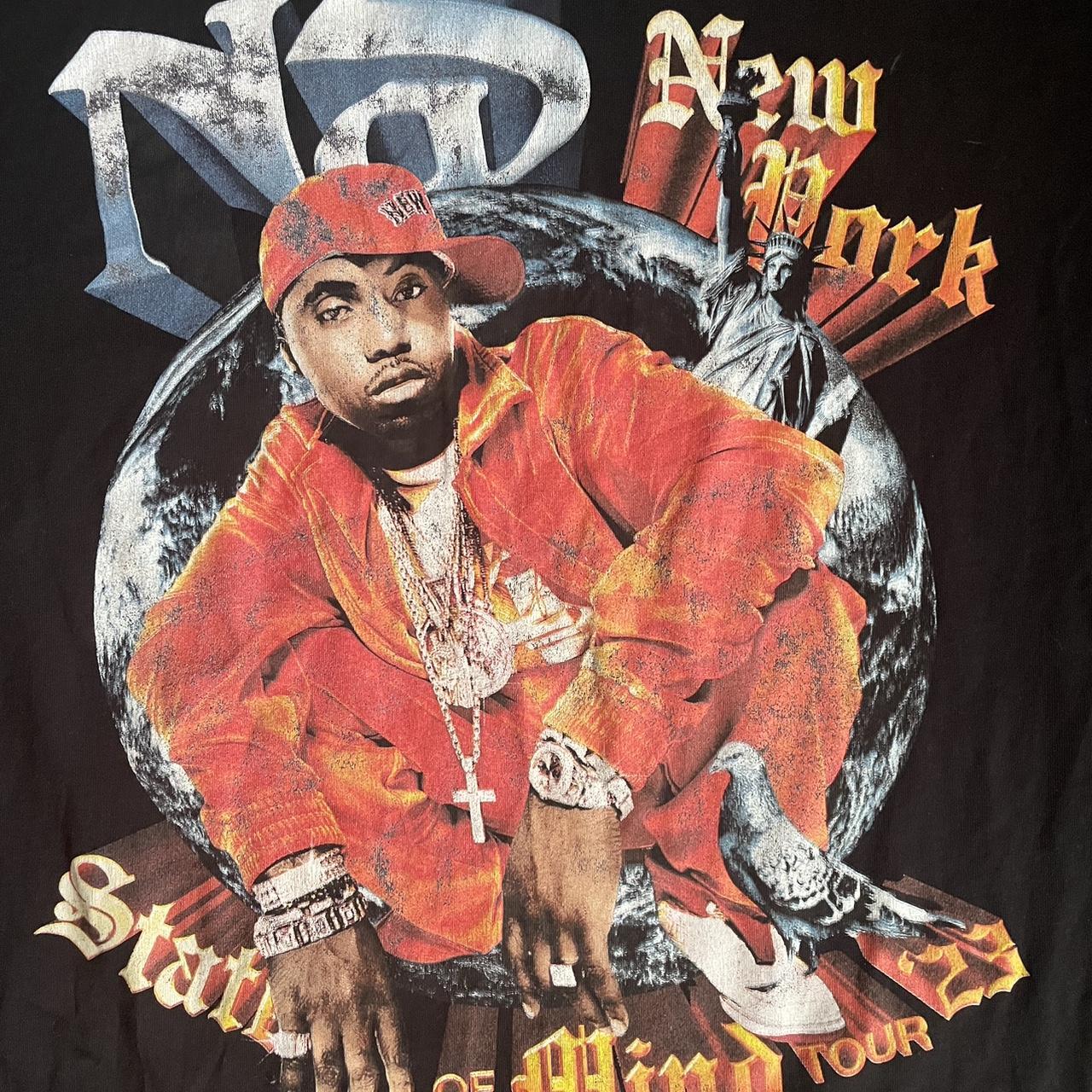 NAS N.Y. State of Mind 2023 Tour T-Shirt Men's Sized | Depop