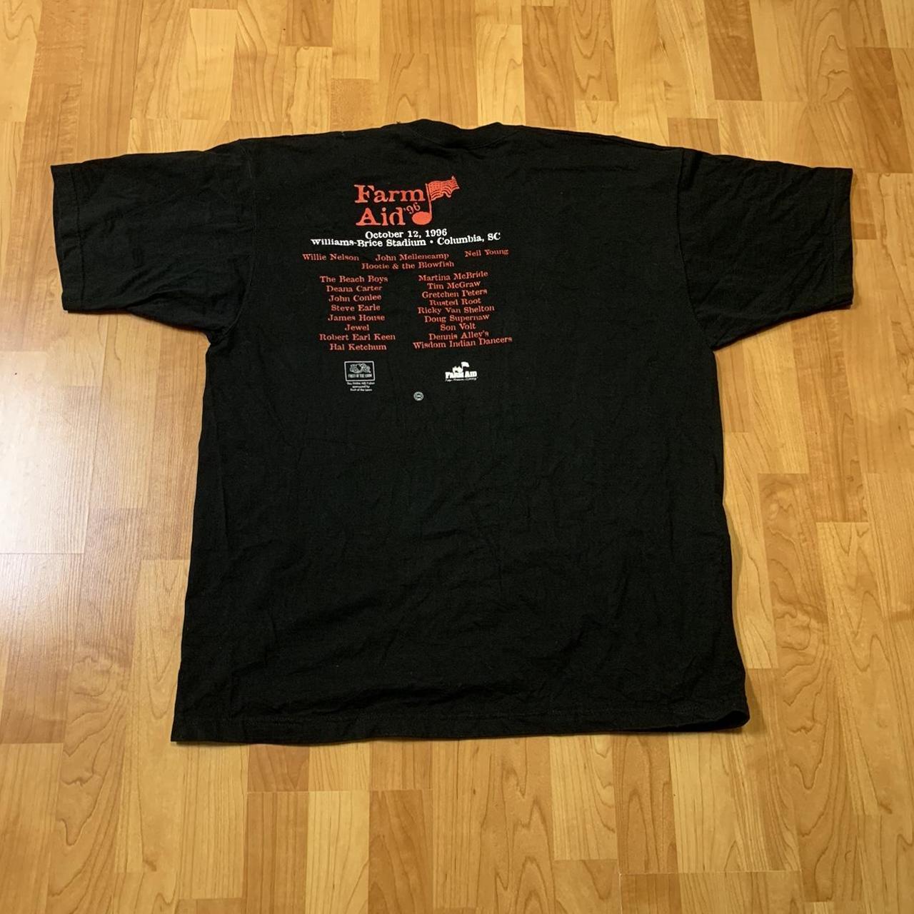 Vintage 1996 Farm Aid Williams-Brice Stadium... - Depop