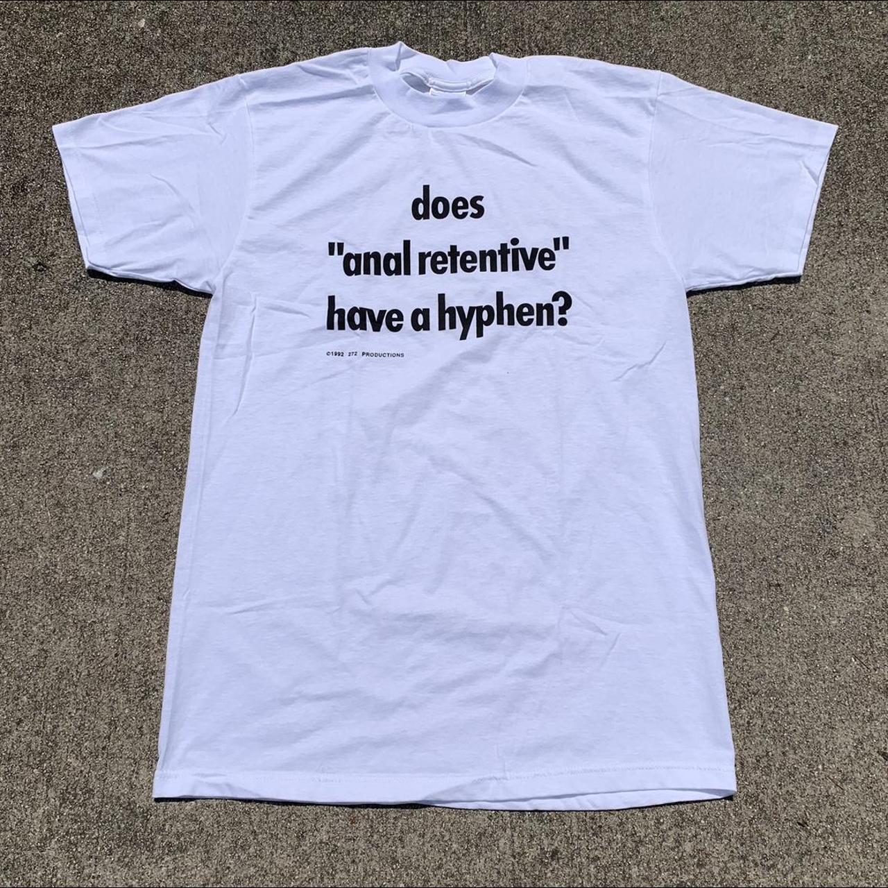 Vintage 1992 “Does “Anal Retentive” Have A Hyphen?”... - Depop