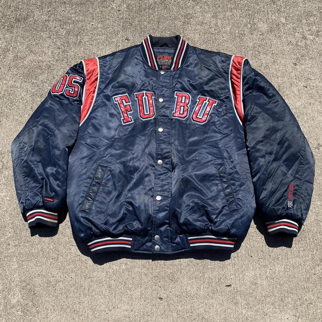 Fubu Sports The Collection Vintage 90's Y2K Black Embroidered