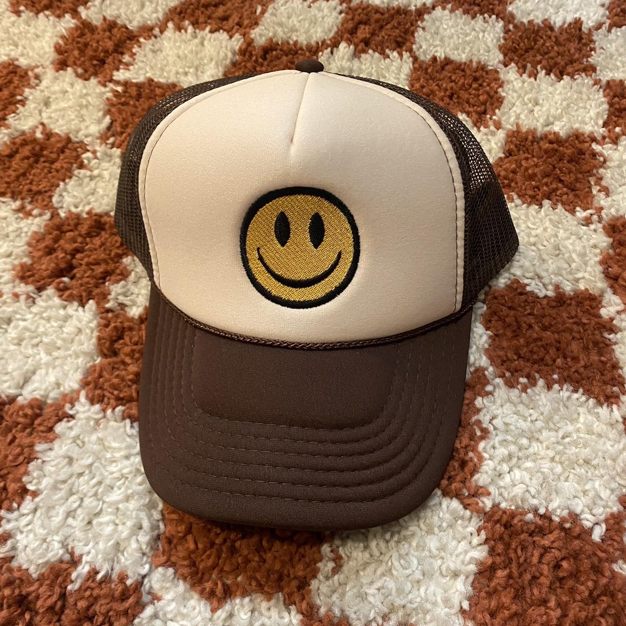 Smile Face Baseball Cap Vintage Distressed Low Profile Unstructured 並行輸入 Smile Face Baseball Cap for Women Men Cute Baseball Caps