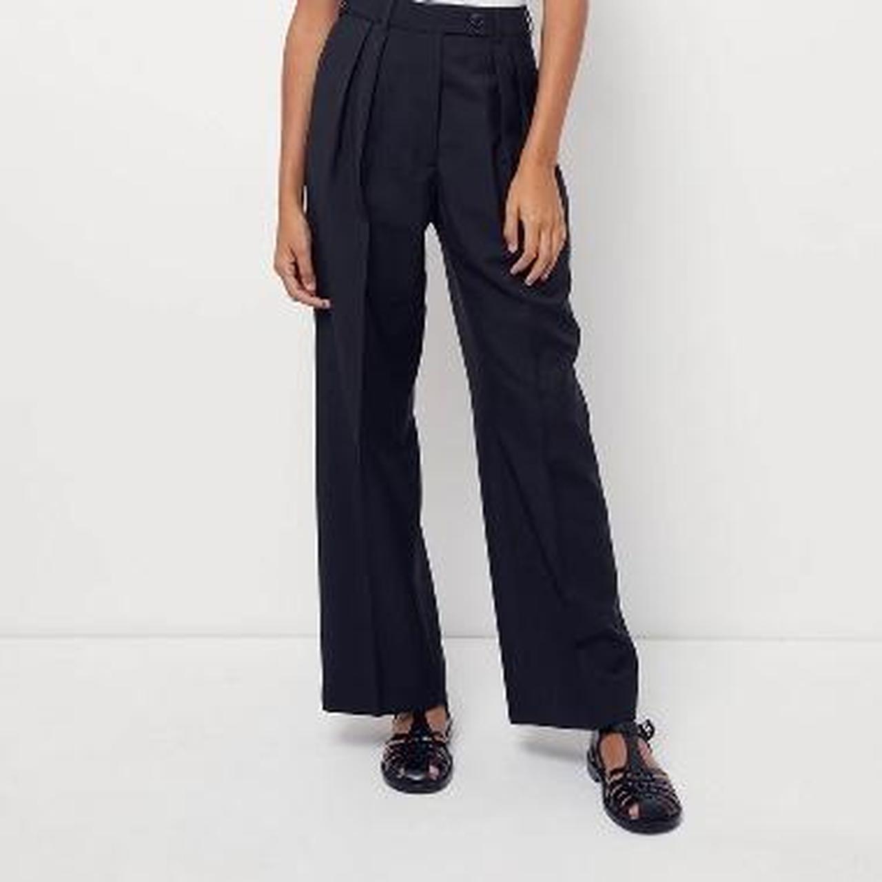 Acne Studios Black Tailored Flared Trousers Acne Studios Black
