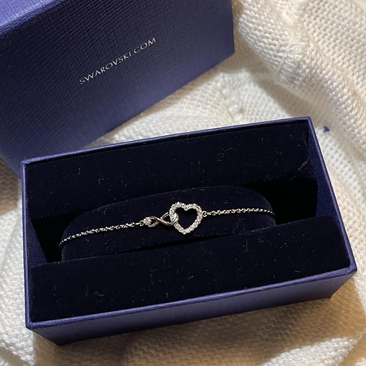 Swarovski Bracelet Infini Coeur Swarovski Rhodium Plated Infinity