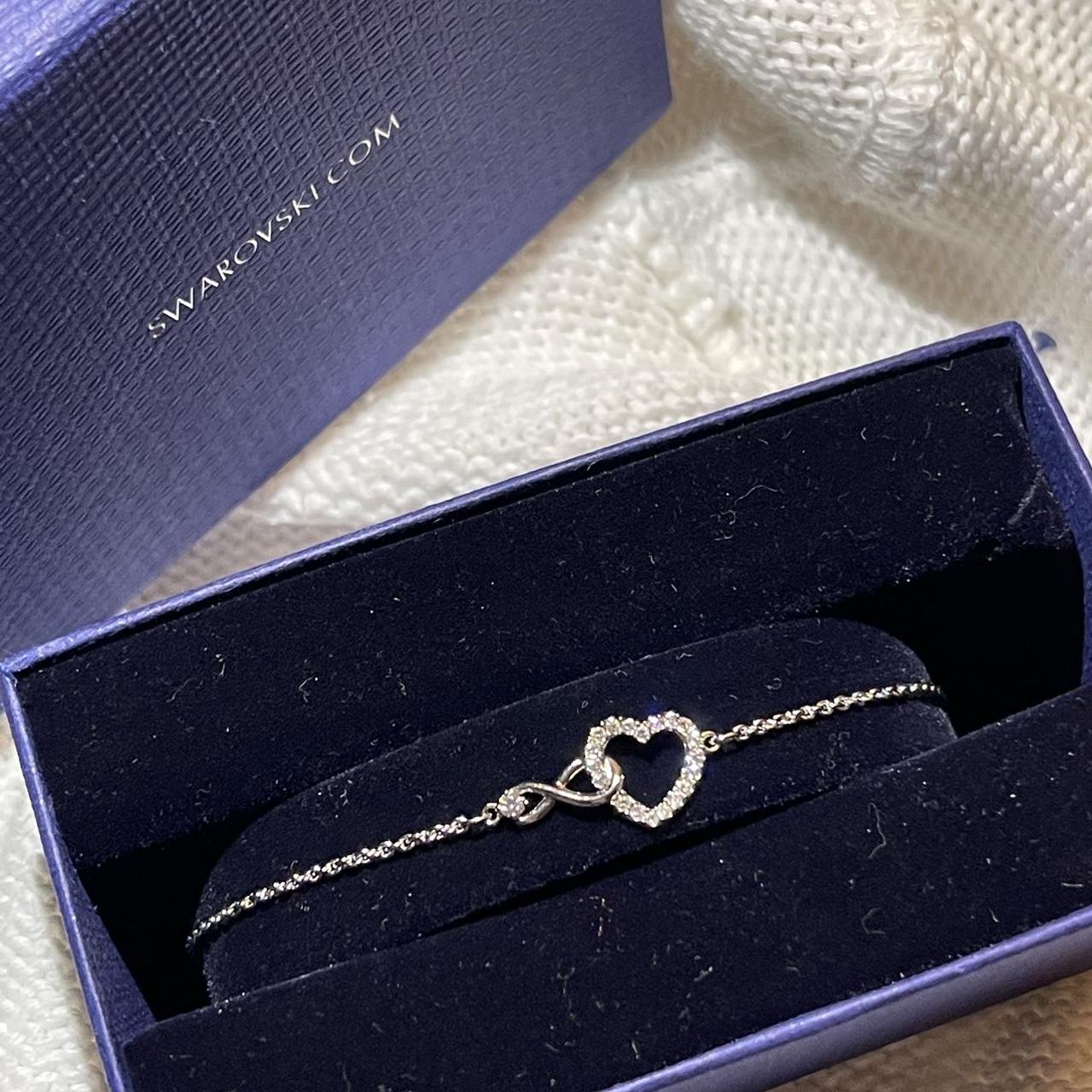 Swarovski Infinity Heart Bracelet Never worn Depop