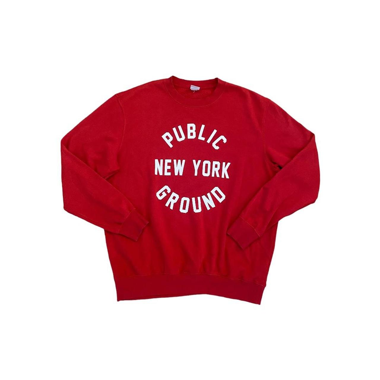 H&M Men's Red Sweatshirt Depop