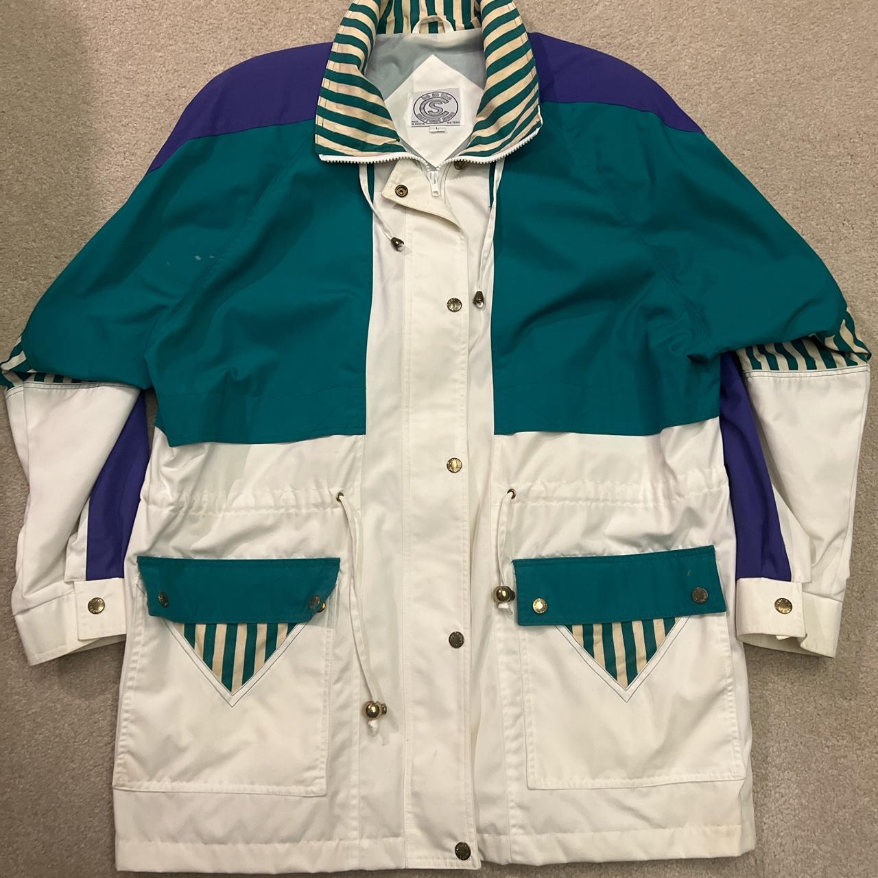 Current Seen Women's White and Purple Jacket (3)