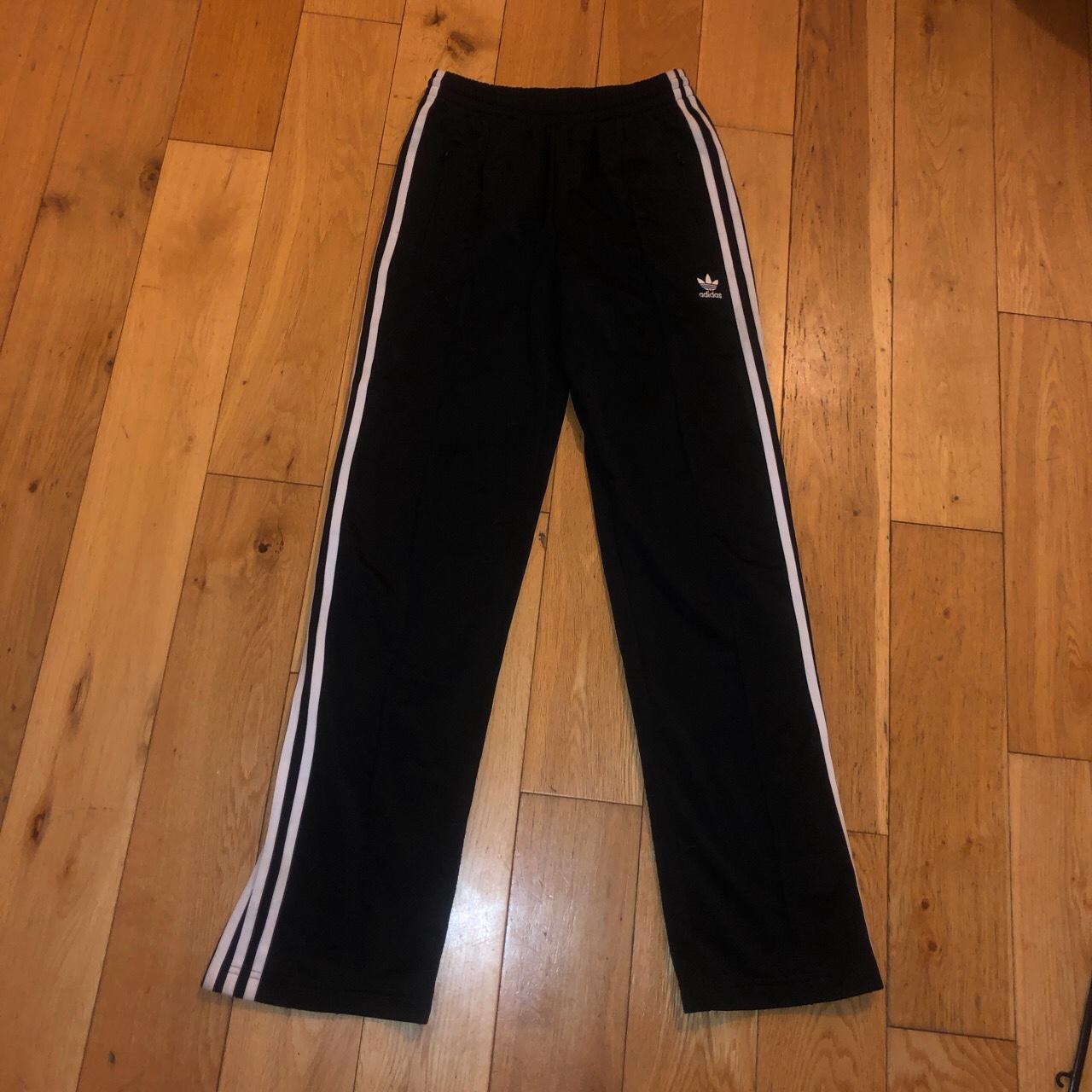 Adidas black tracksuit pants #adidas #trackpants... - Depop