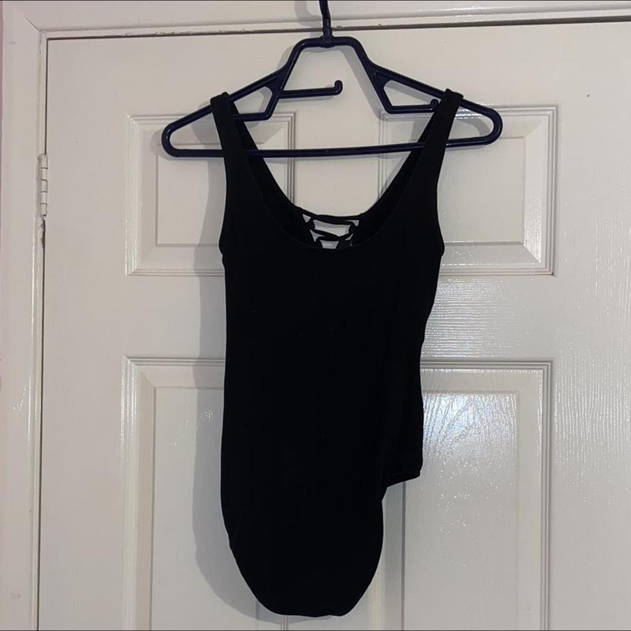 Black Cut Out Bodysuit - H&M Divided size S Well... - Depop