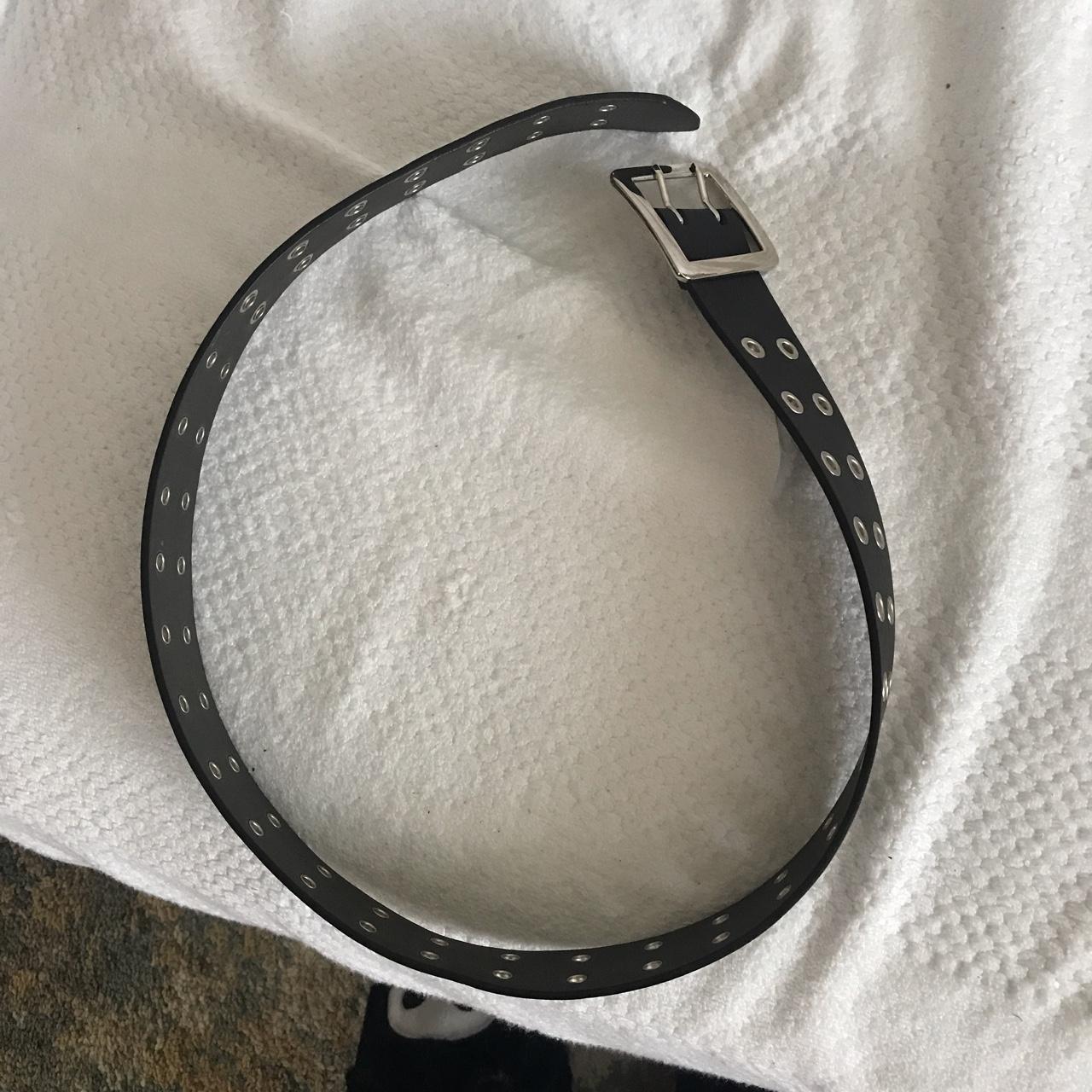 Target Women's Black and Silver Belt | Depop