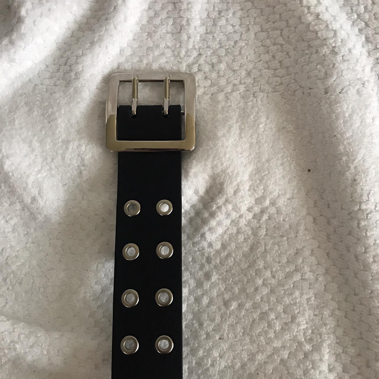 Target Women's Black and Silver Belt Depop