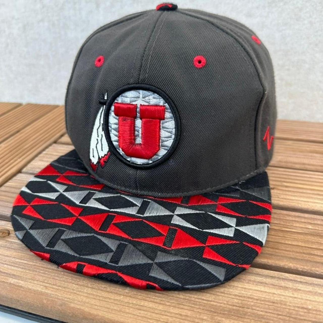 Zephyr Men's Caps - Grey/Red – Zephyr Utah Utes S… - image 1