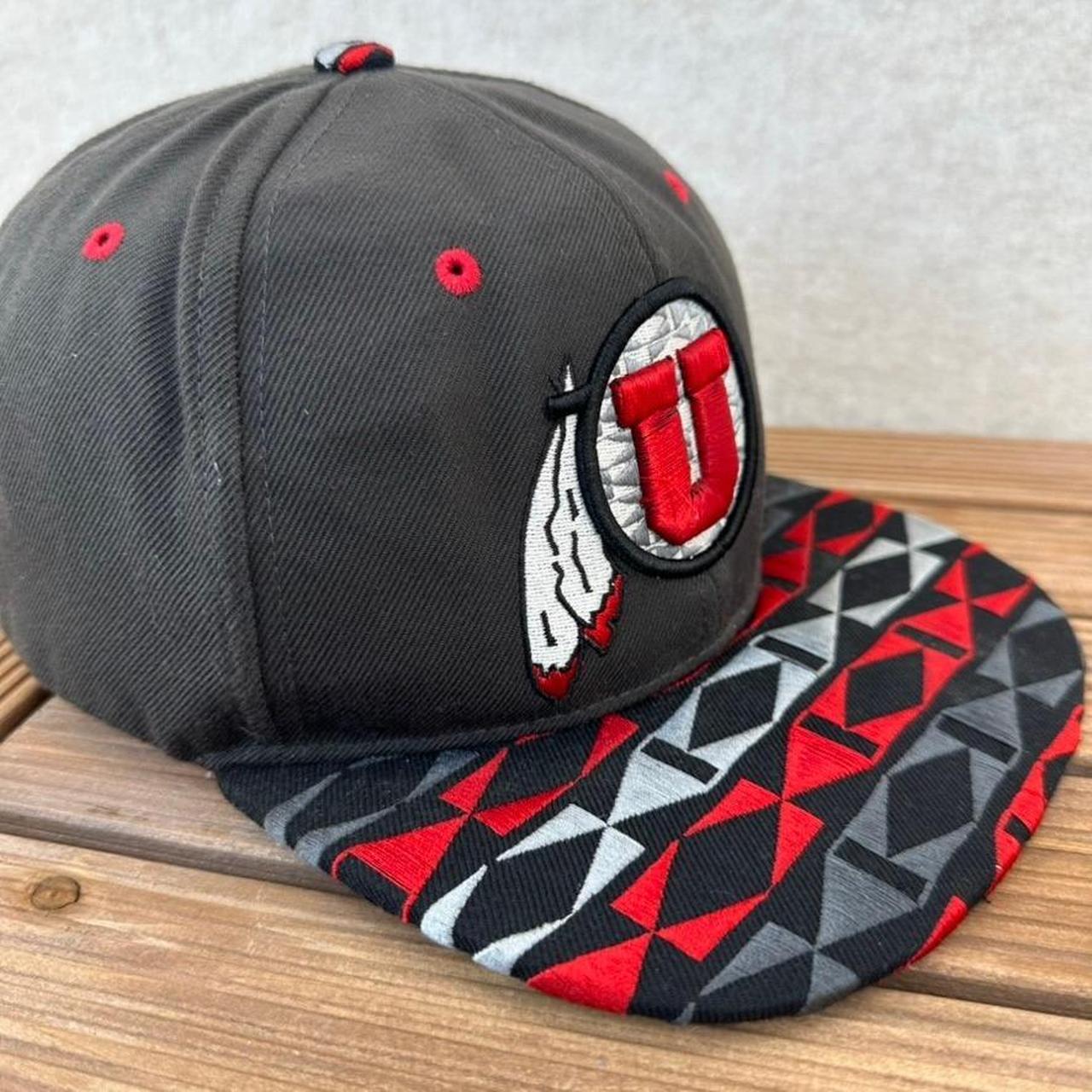 Zephyr Men's Caps - Grey/Red – Zephyr Utah Utes S… - image 6