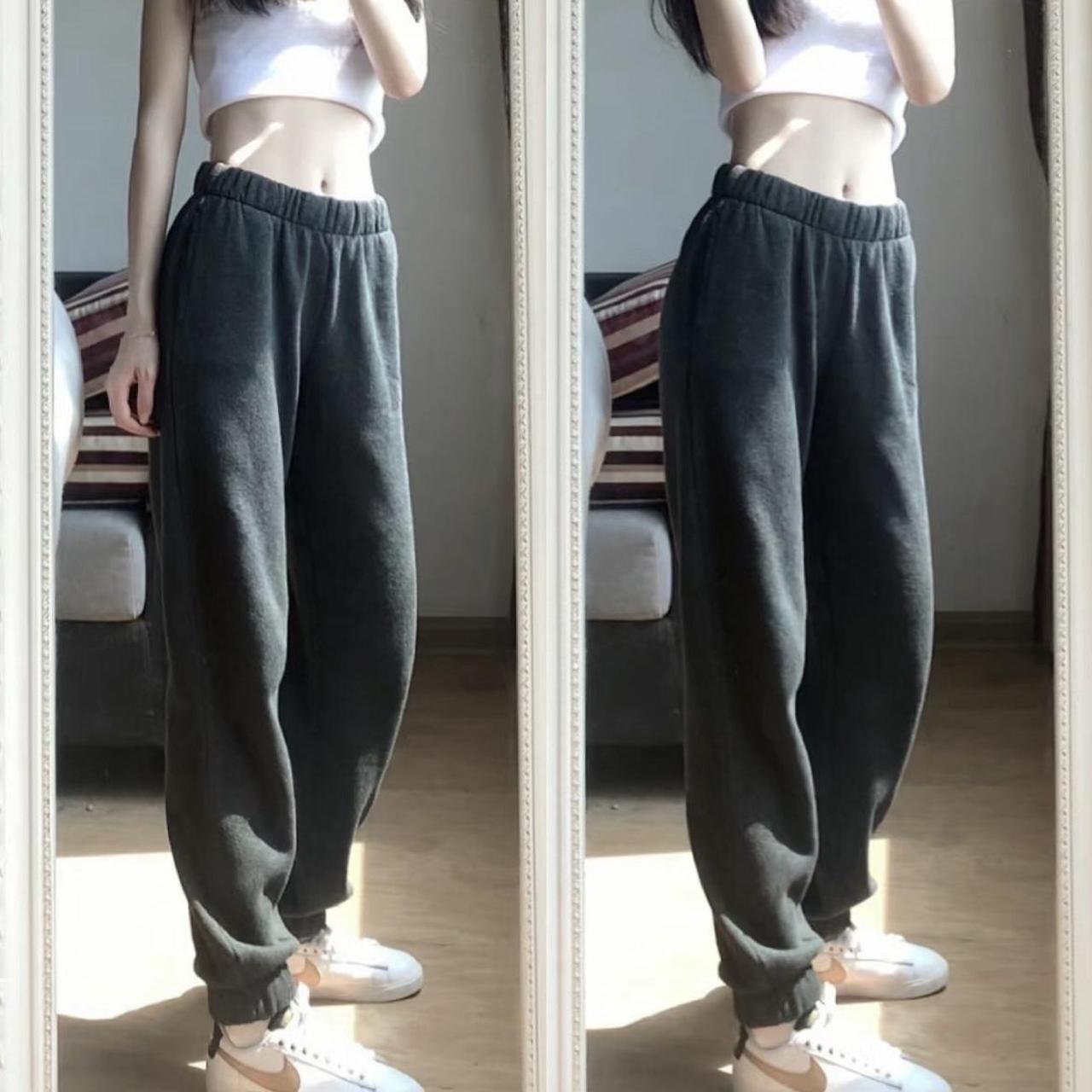 brandy melville dark grey rosa sweatpants , original... Depop