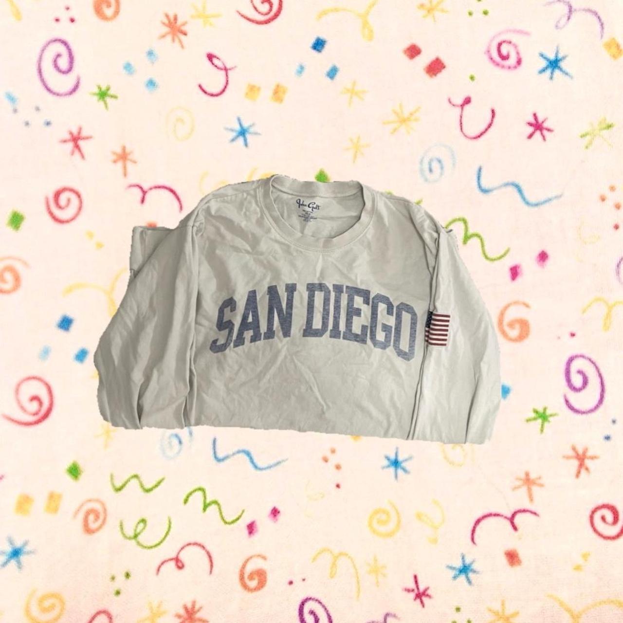 brandy melville long sleeve san diego shirt one size 🤍 Depop