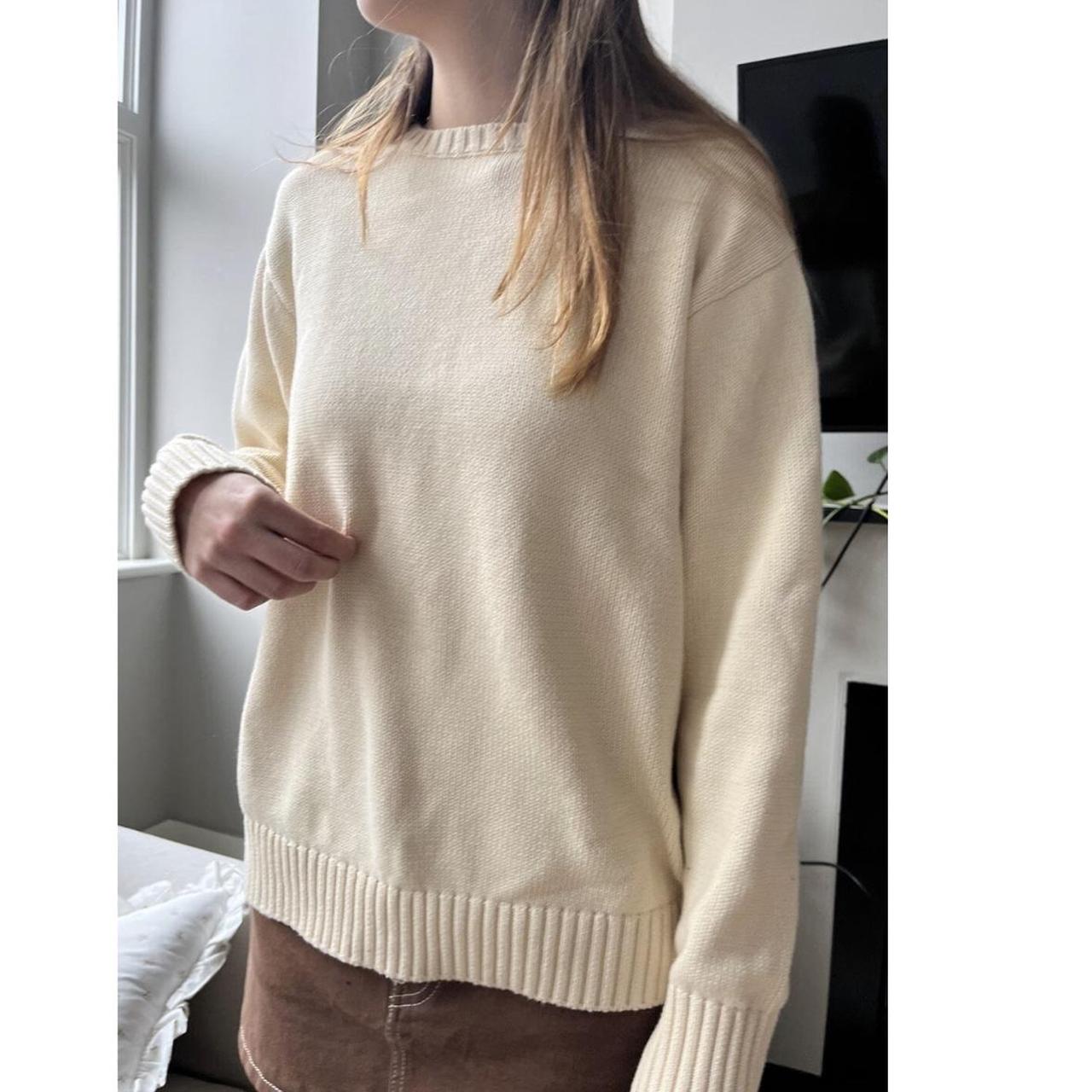 Brandy Melville Women's Cream Jumper Depop