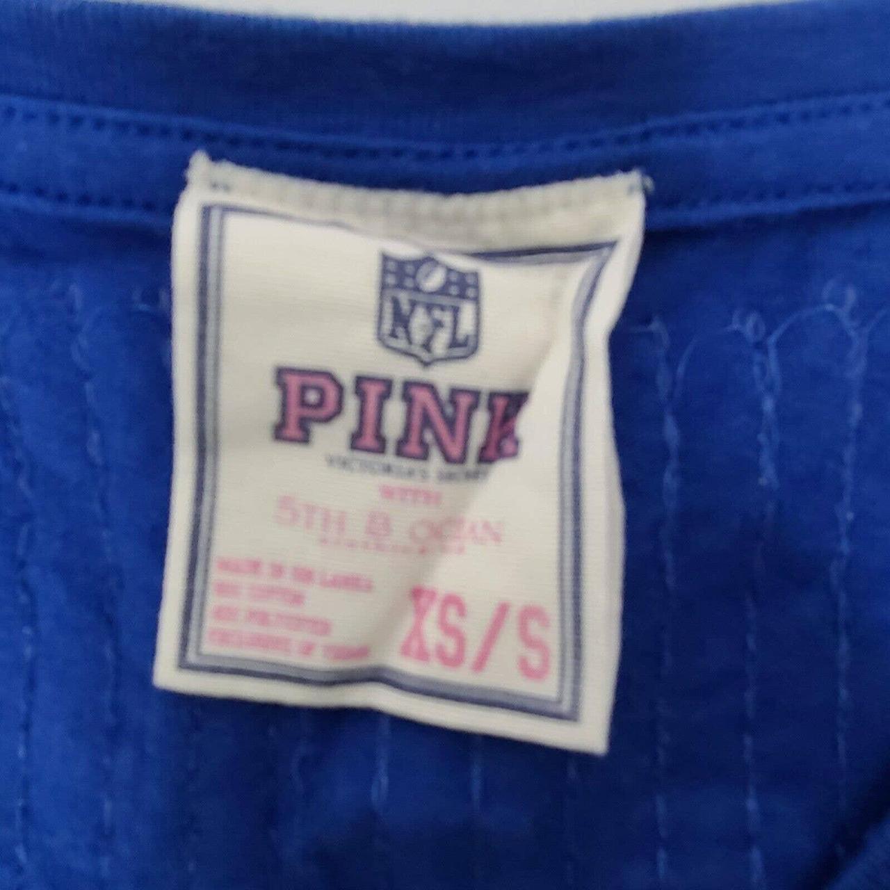 PINK Victoria's Secret, Tops, Victorias Secret Pink Jersey Womens Large L  Sequin 953 Blue Indianapolis Colts