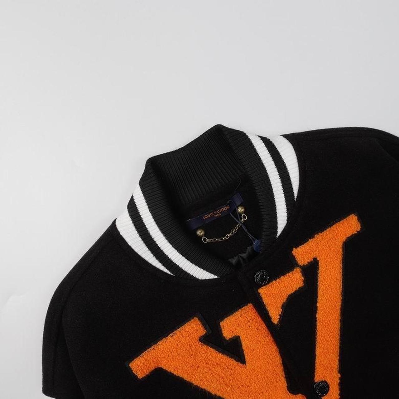 Louis Vuitton Varisty Jacket Men's Black & - Depop