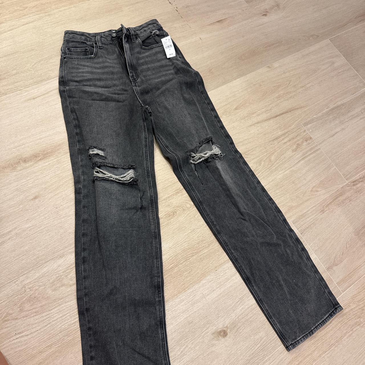 PacSun Women's Ripped Jeans Black/Grey 26 – Black Pacsun 90's