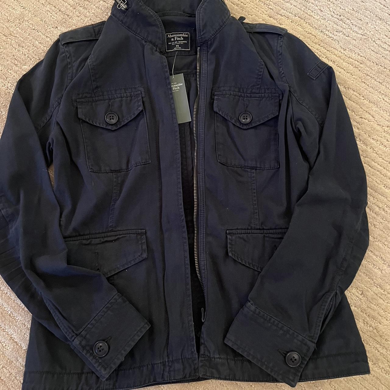 Abercrombie and fitch 2025 navy jacket