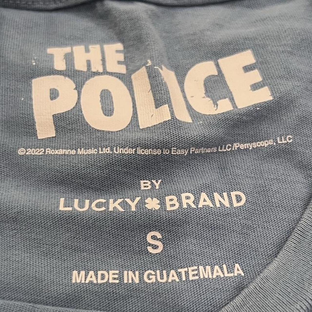 Lucky Brand The Police Poster Classic Crew Tee - - Depop