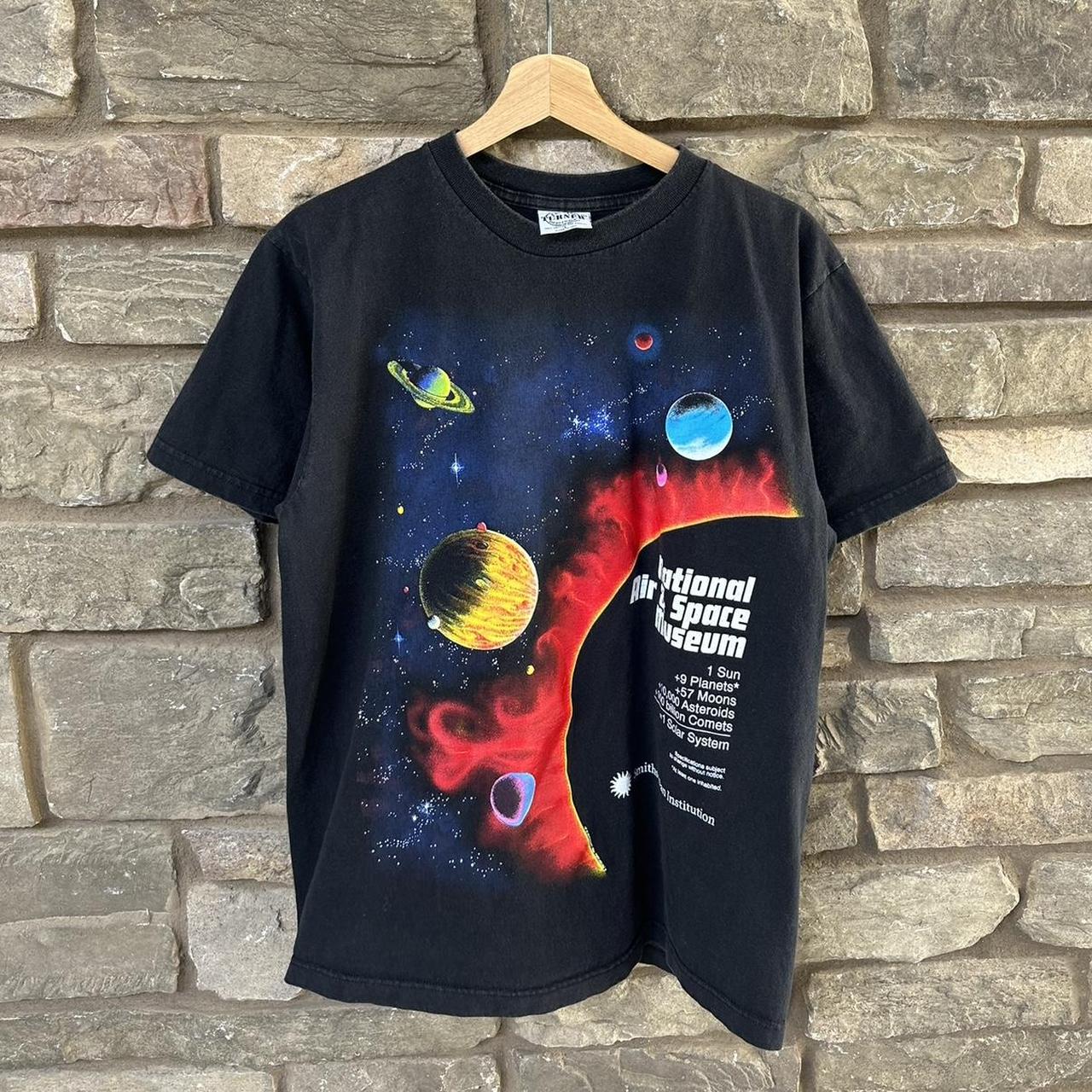 Vintage 1990s Space NASA Solar System AOP Tee Shirt... - Depop