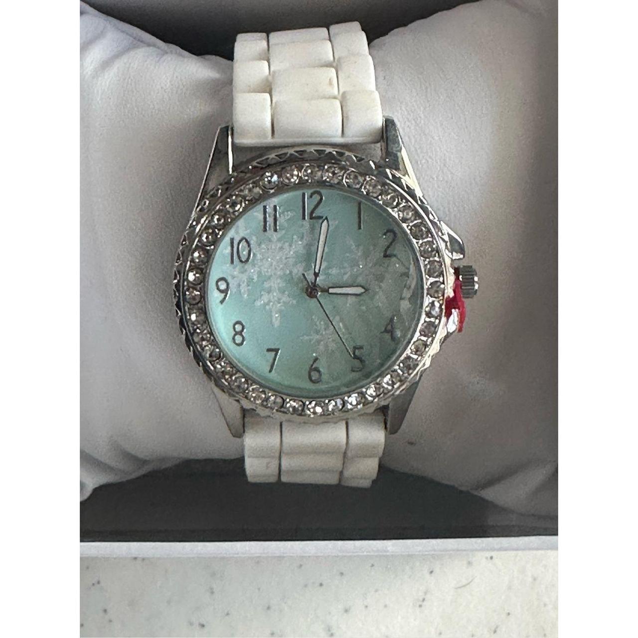 MIXIT Crystal Bezel Silver Tone Watch Pristine. Depop